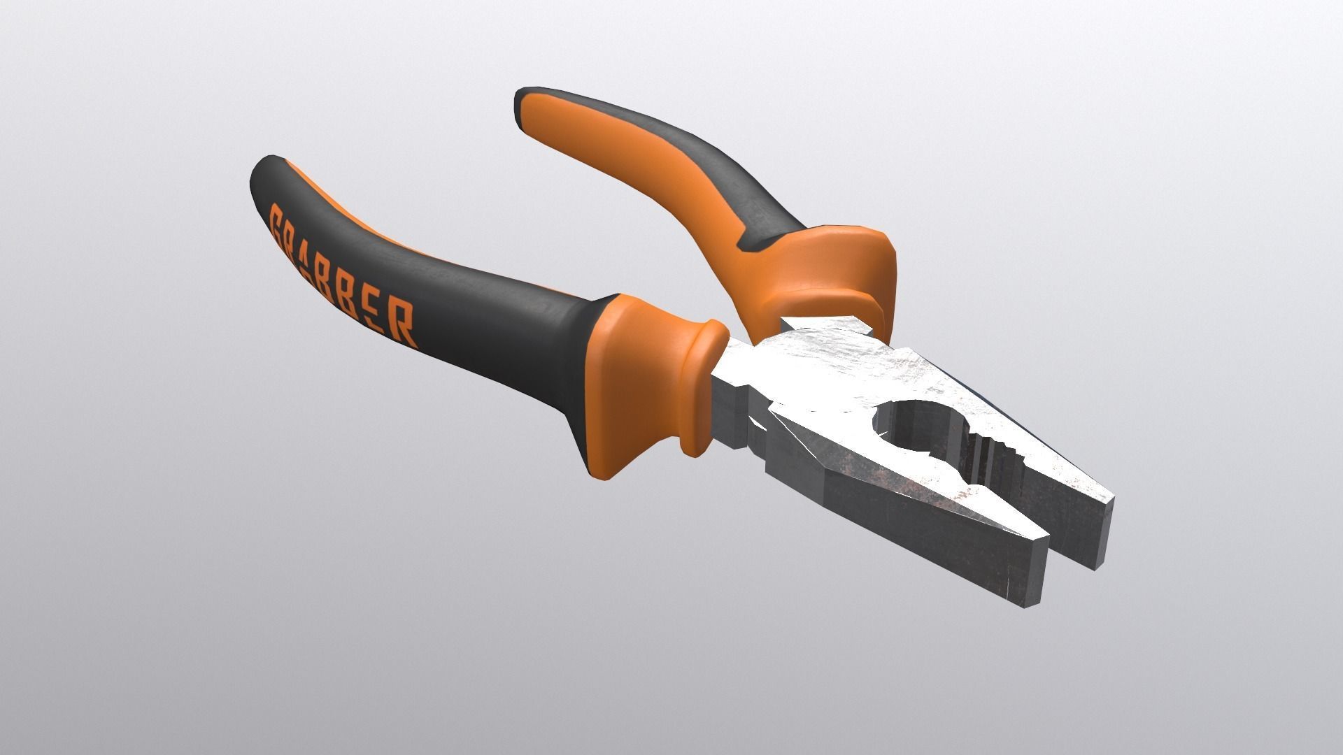 Pliers slightly worn 3D model_2