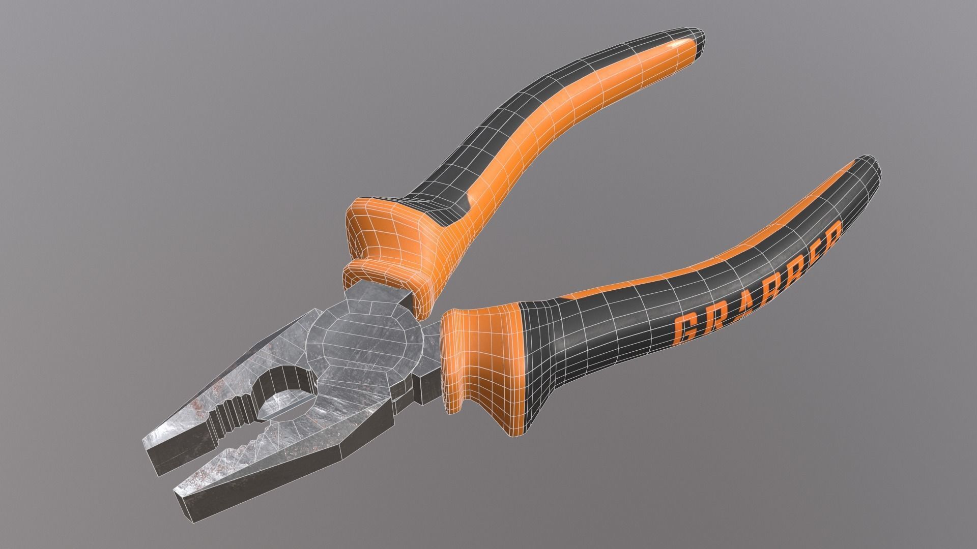 Pliers slightly worn 3D model_8