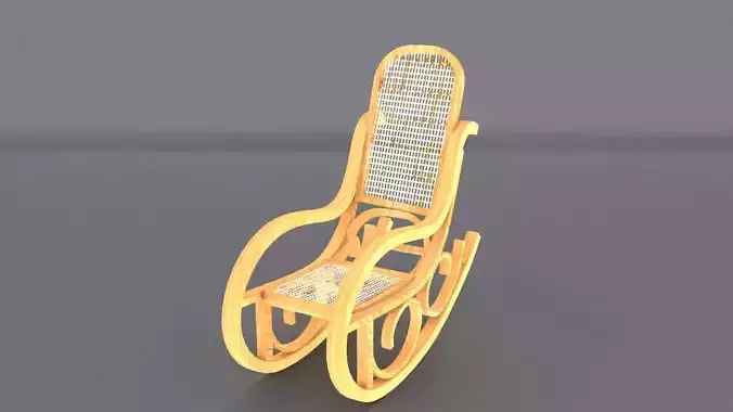 Thonet Rocking Chair  Low-poly 3D model