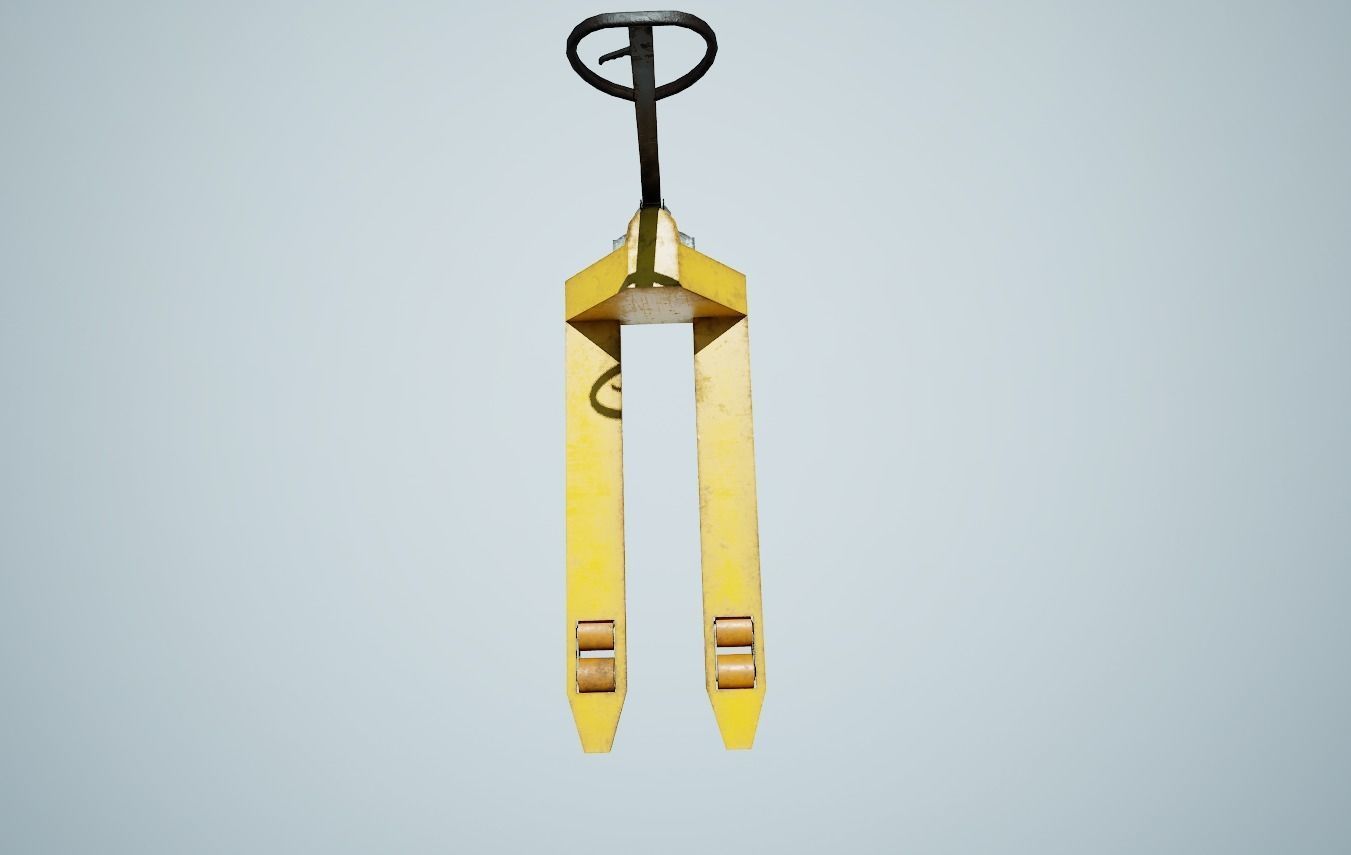 Hand Forklift Free low-poly 3D model_2