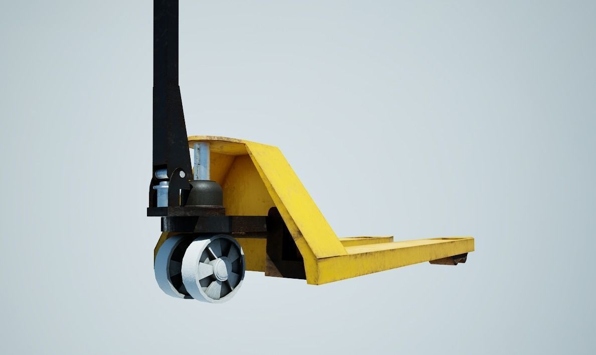 Hand Forklift Free low-poly 3D model_4