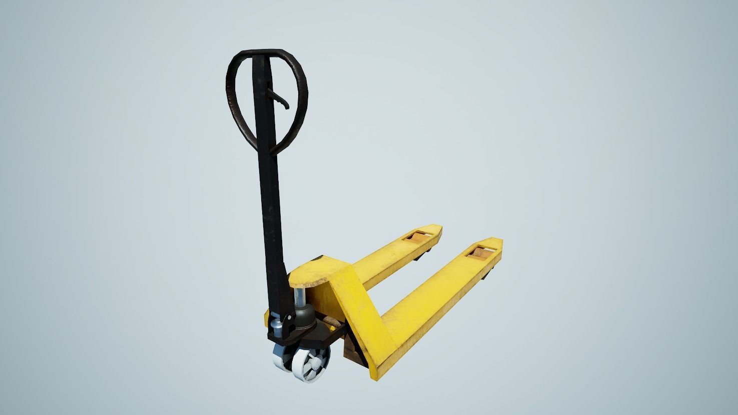 Hand Forklift Free low-poly 3D model_1