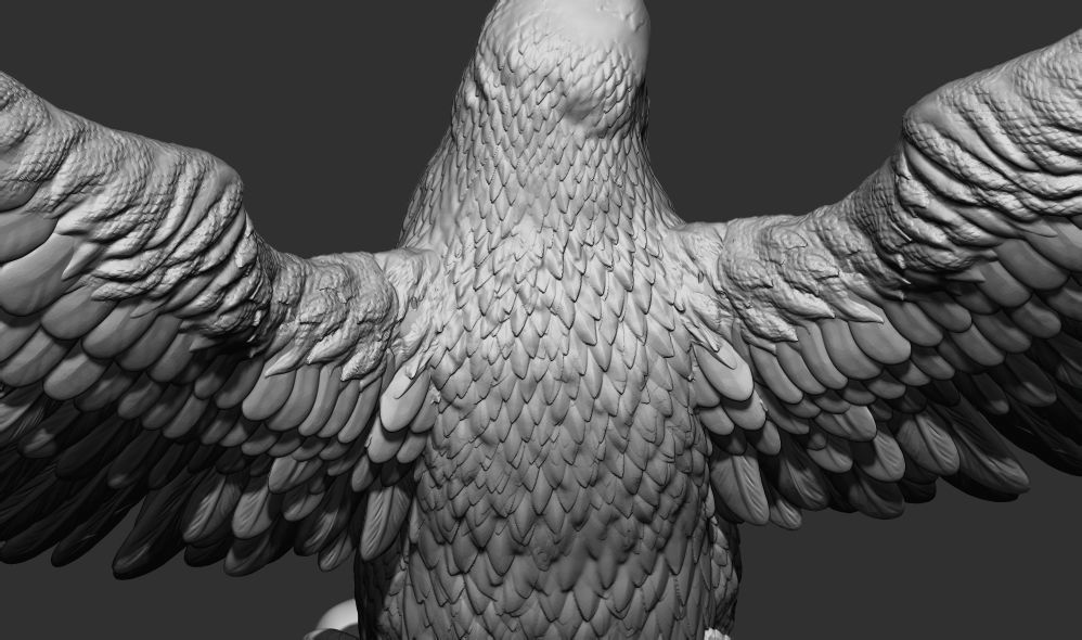 Falcon on hand 3D Printable model 3D print model_5