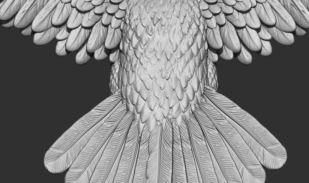 Falcon on hand 3D Printable model 3D print model_3