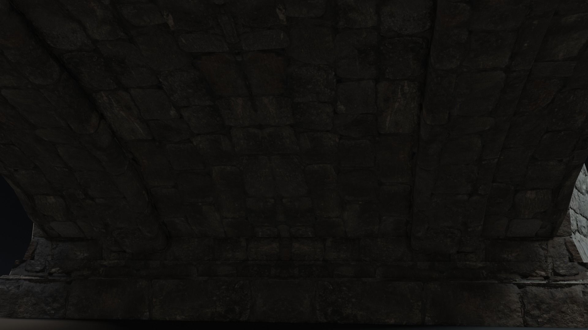 Stone Bridge Free low-poly 3D model_6