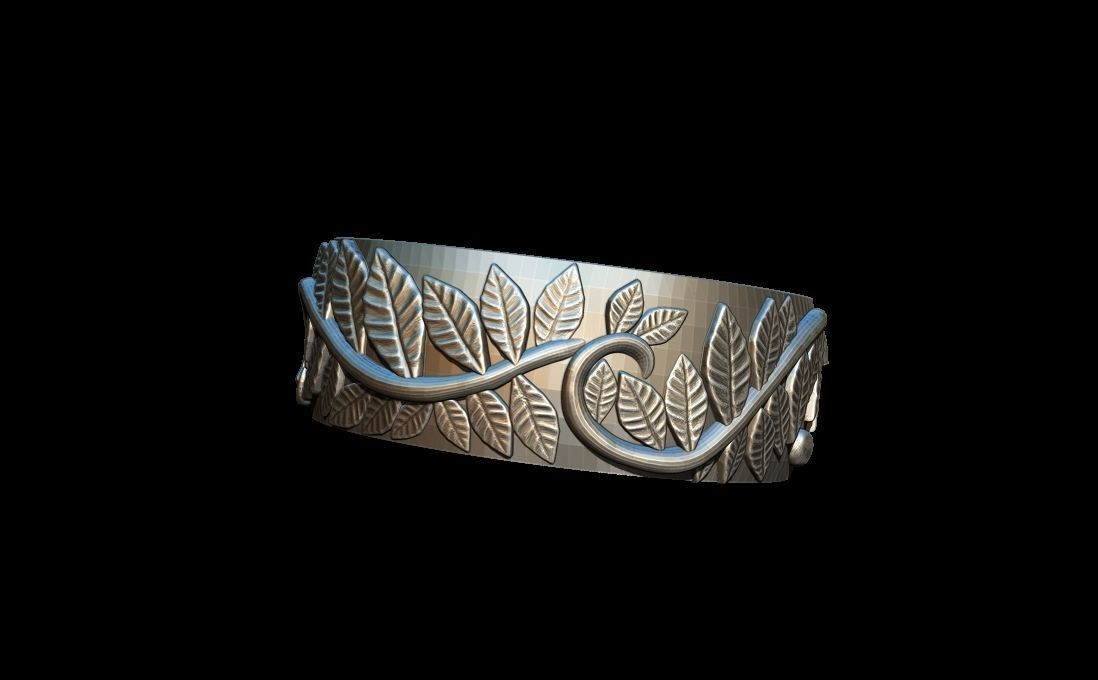 Fungus ring 3D print model_3