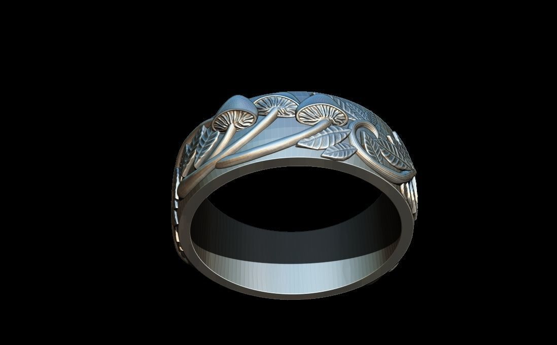 Fungus ring 3D print model_1