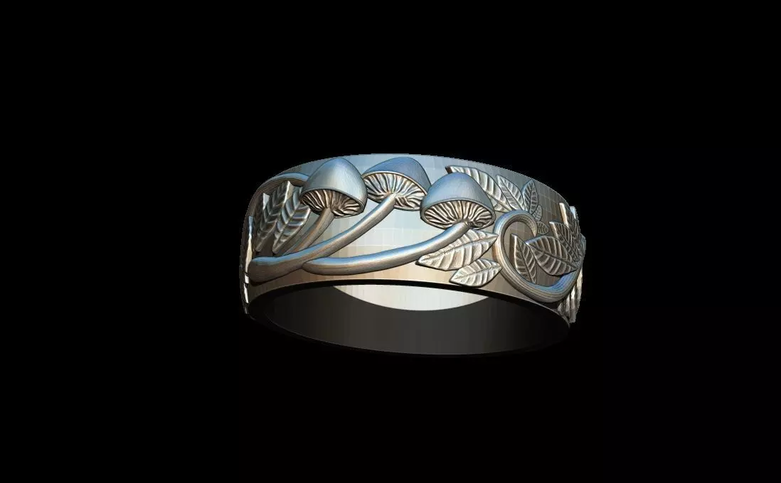 Fungus ring 3D print model_0