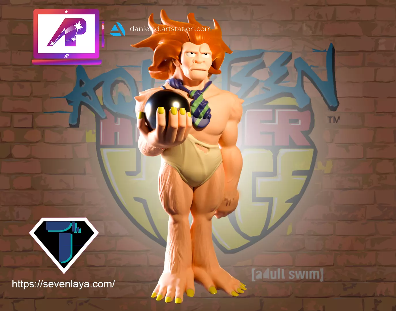 AquaTeen Oog 3D print model_0