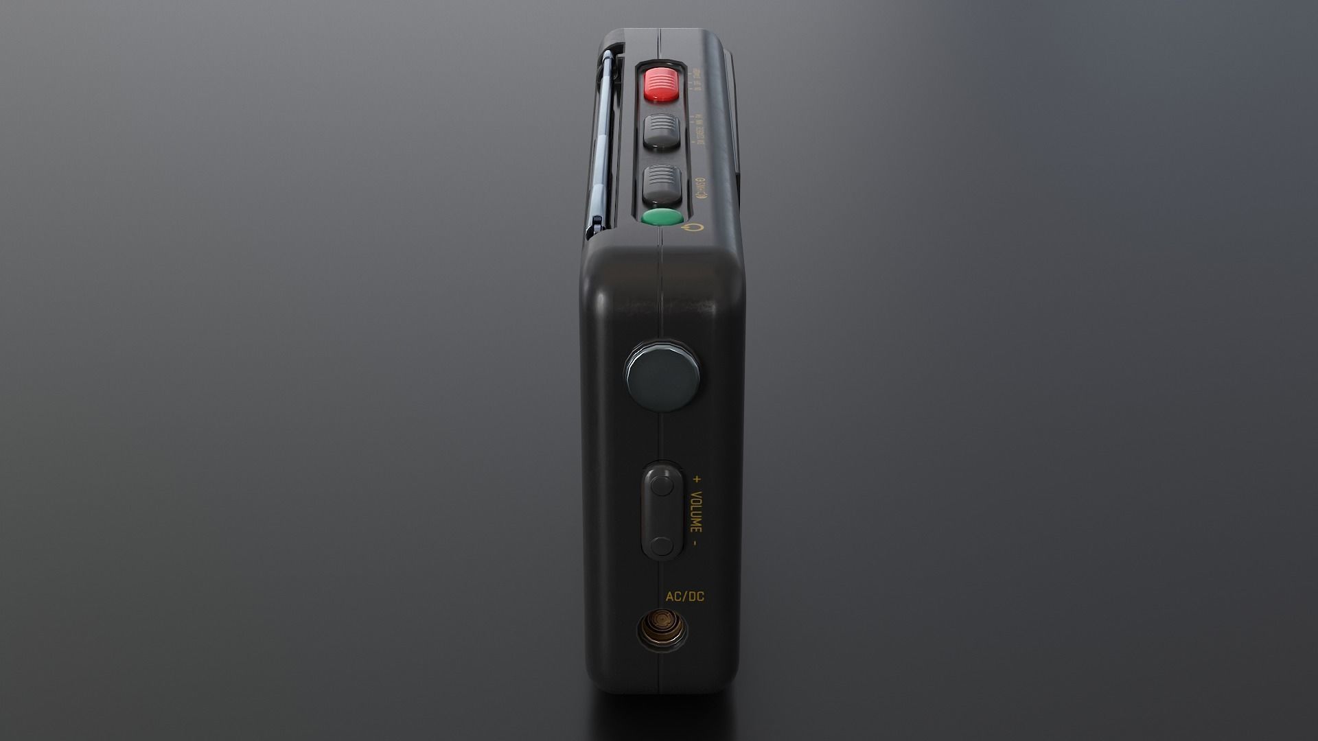 Radio Multi Colored - Version 2 Low-poly 3D model_32