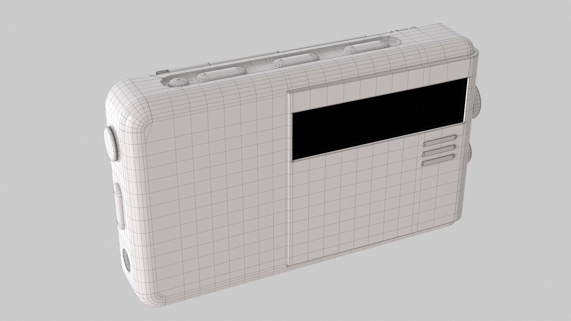 Radio Multi Colored - Version 2 Low-poly 3D model_19