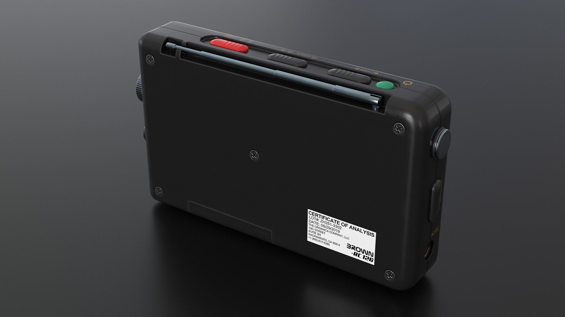 Radio Multi Colored - Version 2 Low-poly 3D model_10