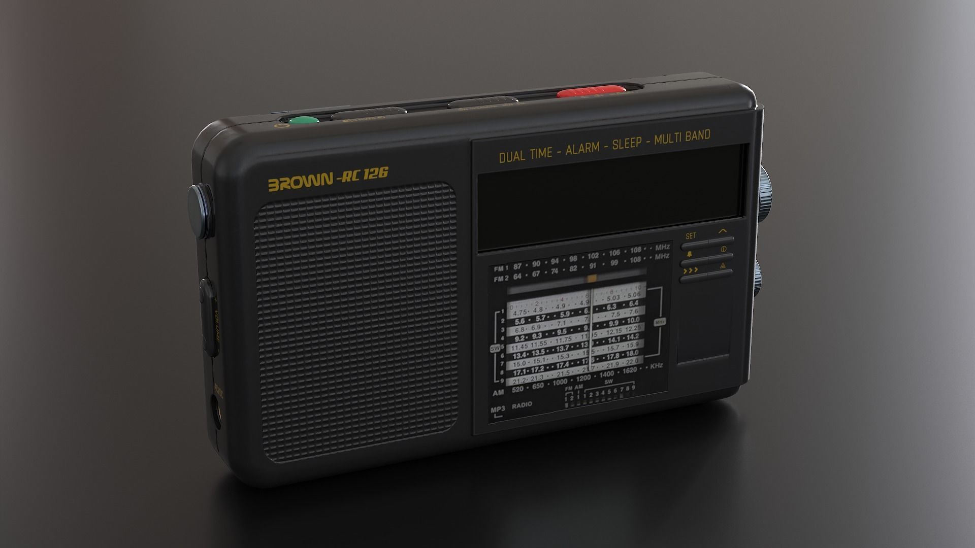 Radio Multi Colored - Version 2 Low-poly 3D model_2