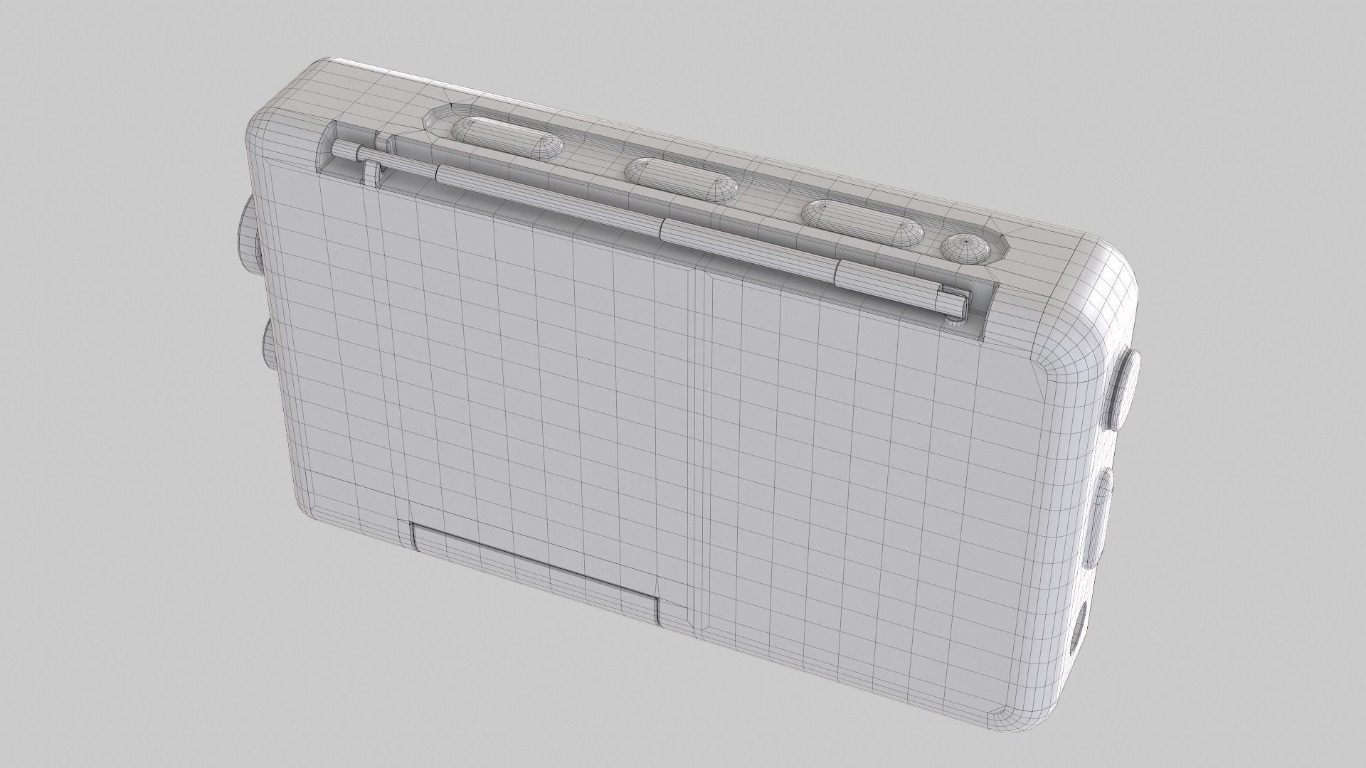 Radio Multi Colored - Version 2 Low-poly 3D model_21