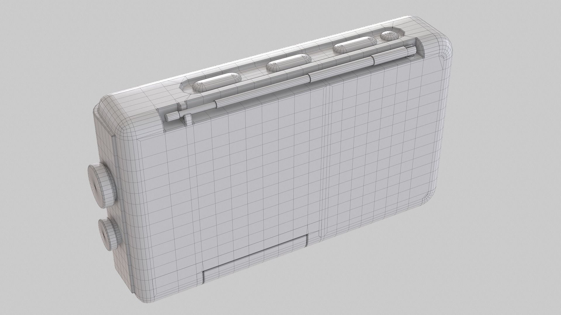 Radio Multi Colored - Version 2 Low-poly 3D model_20