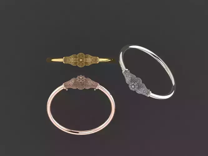 10 Exquisite Gold Bracelet Designs - 3D Print Model Collection