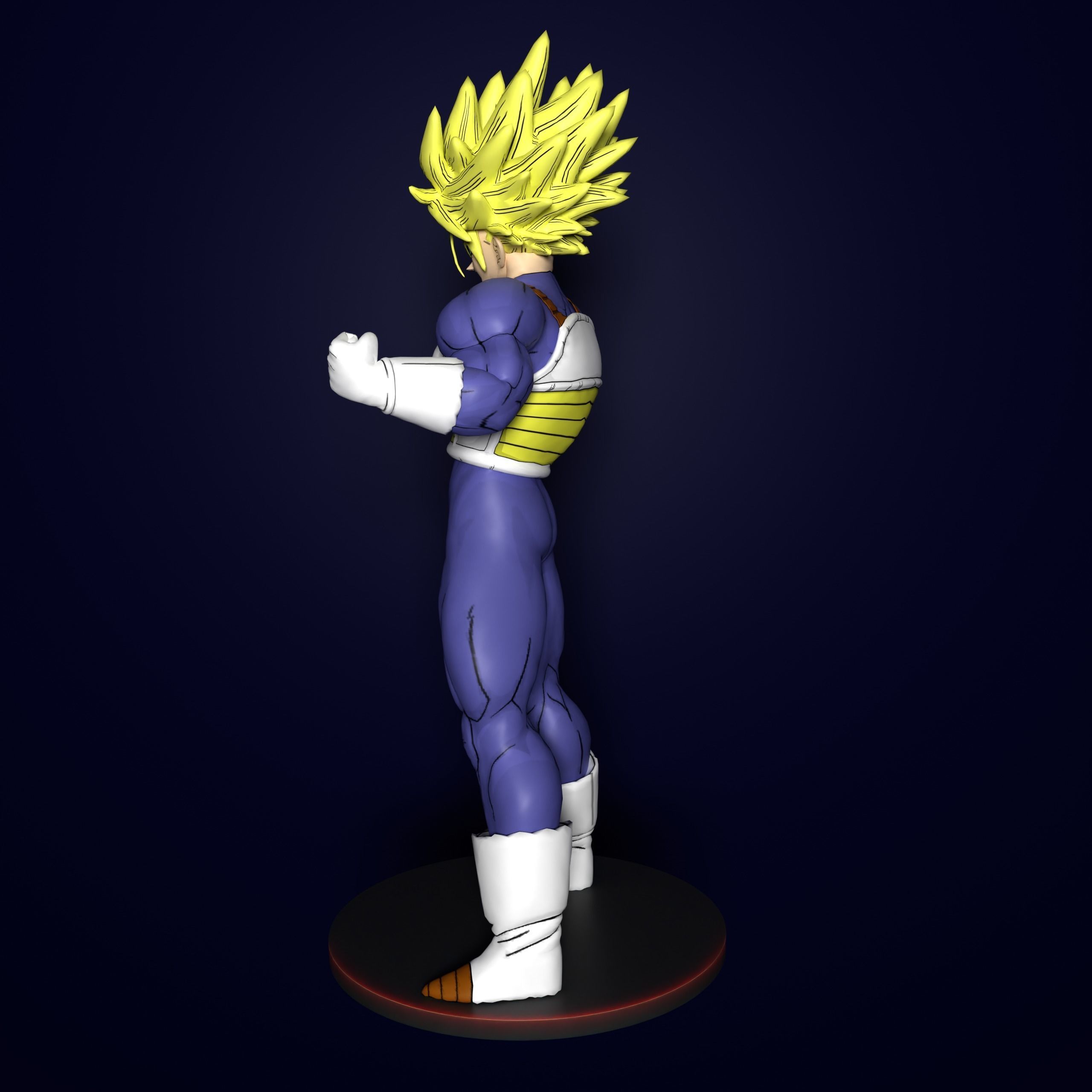 FUTURE TRUNKS ULTRA SUPER SAIYAN 3D model 3D printable CGTrader