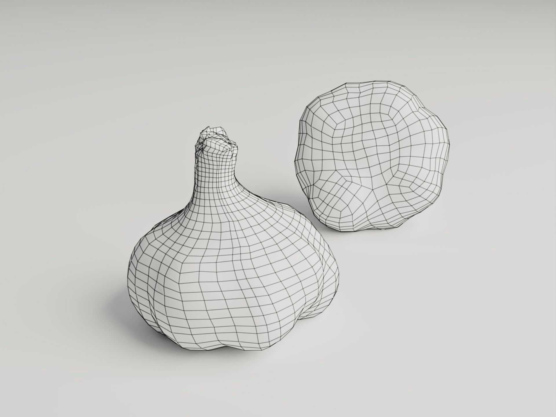 Garlic Bulb - 3D Scan Low-poly 3D model_2