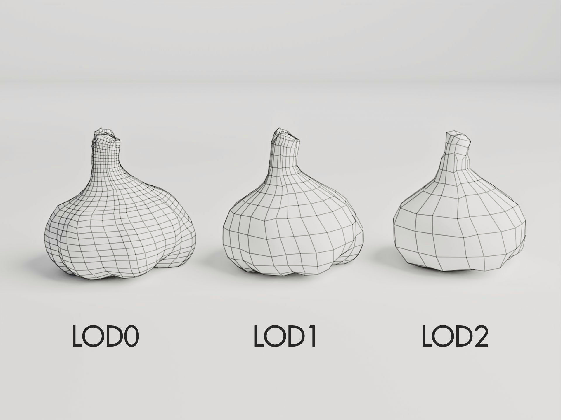 Garlic Bulb - 3D Scan Low-poly 3D model_4
