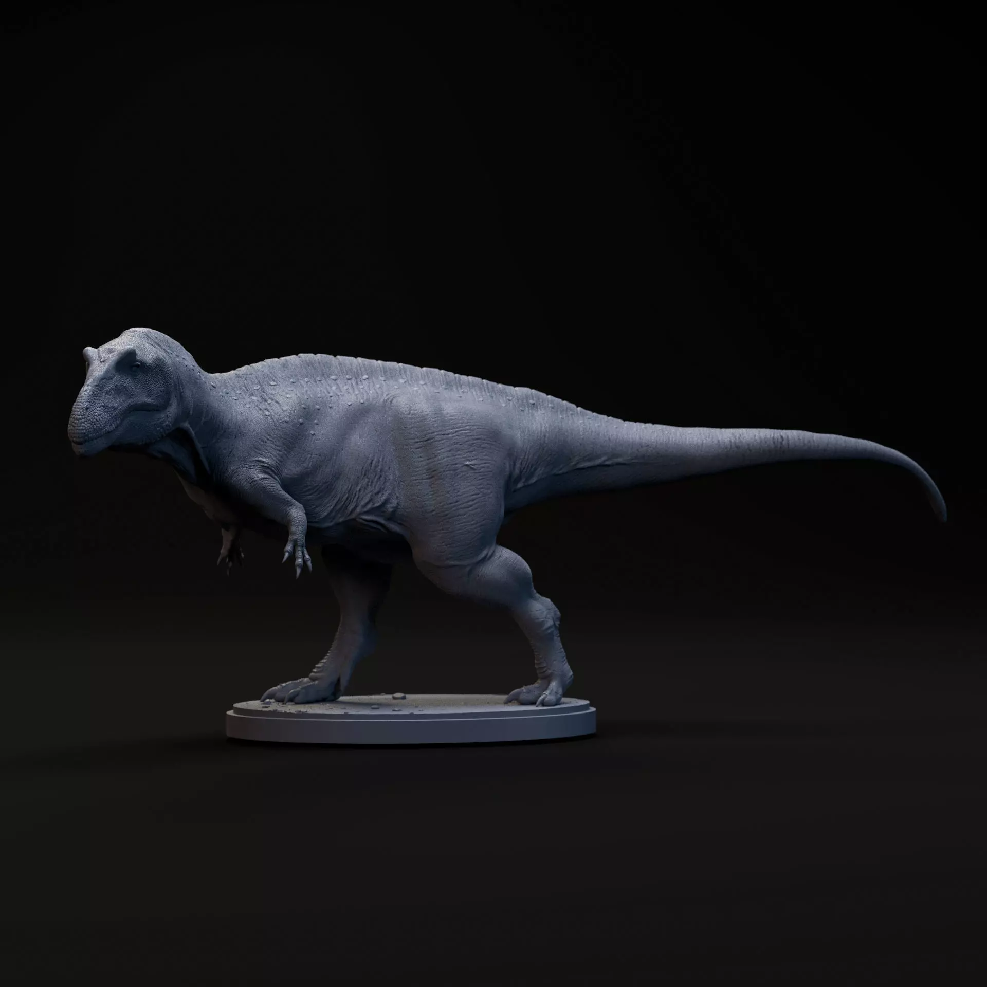 Acrocanthosaurus walking 1-35 scale pre-supported dinosaur 3D print model_0