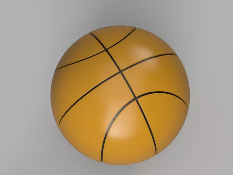 Basketball 3D print model