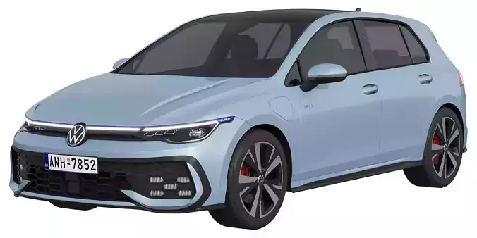 Volkswagen Golf GTE 2024 3D model