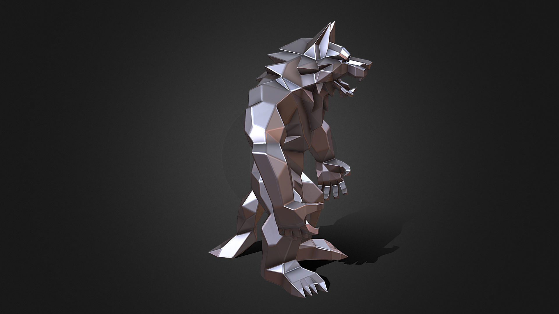 Werewolf  3D print model_5