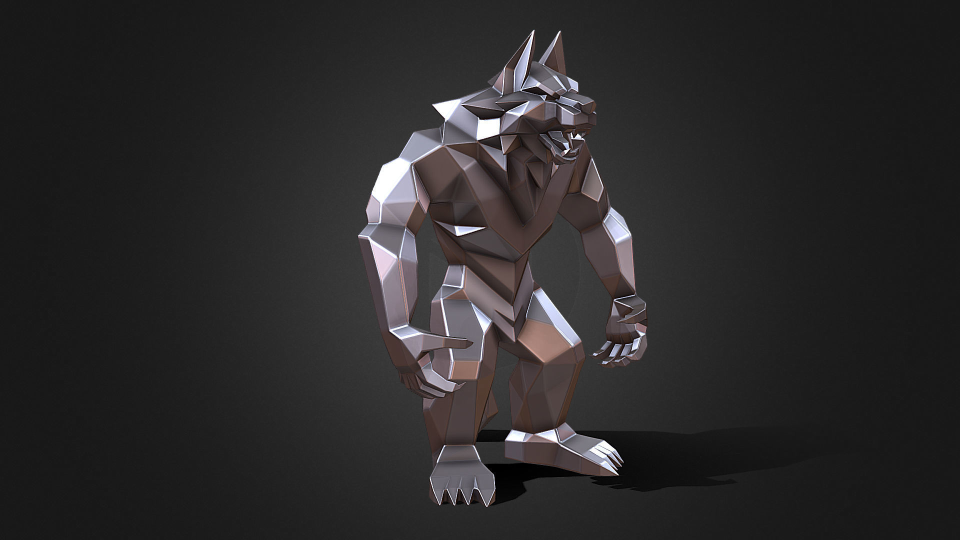 Werewolf  3D print model_6