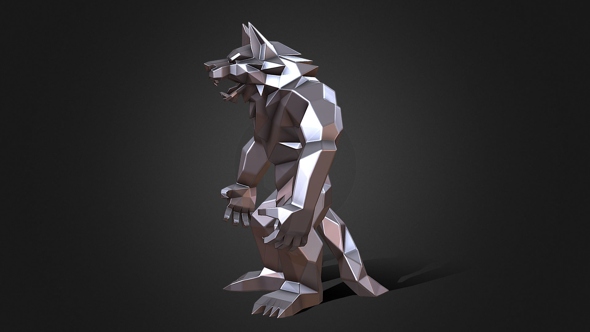 Werewolf  3D print model_1