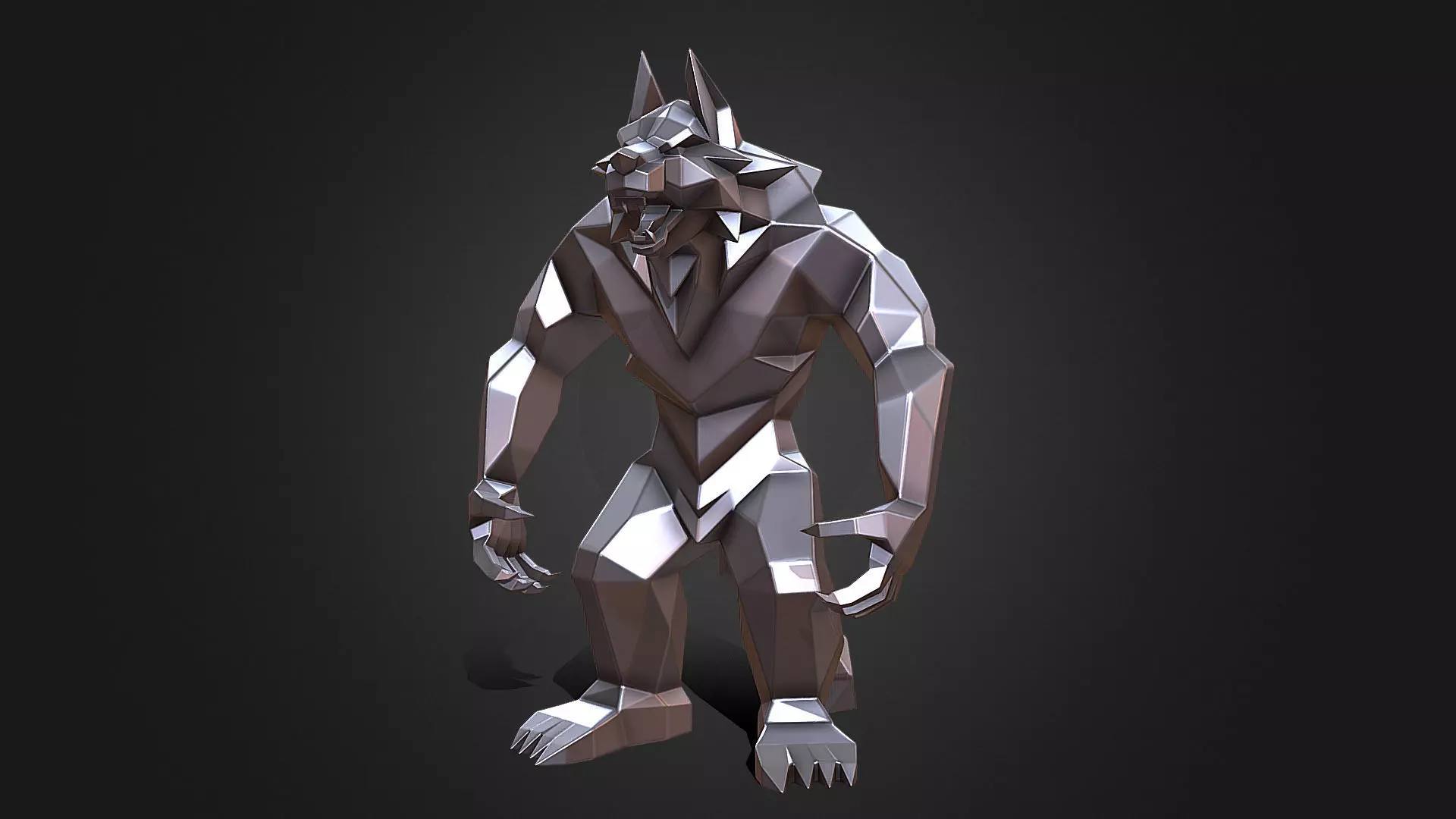 Werewolf  3D print model_0