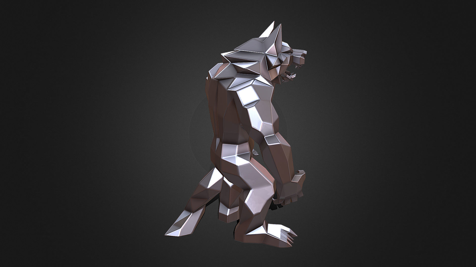 Werewolf  3D print model_4