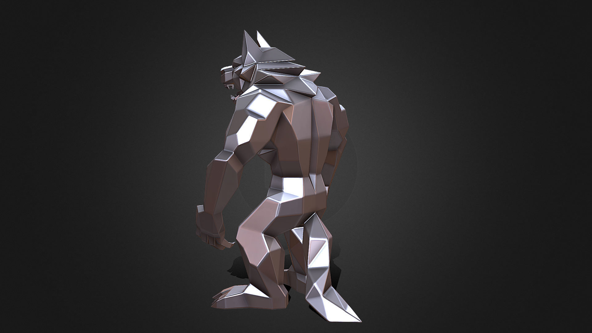 Werewolf  3D print model_2