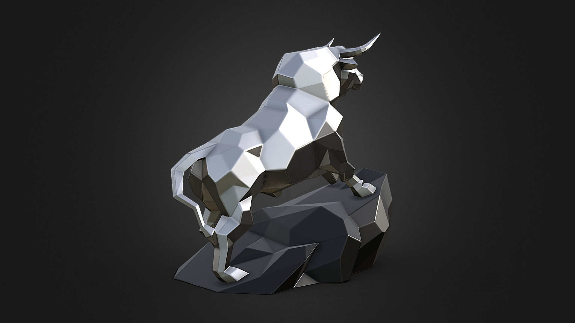 Angry Bull  3D print model_5