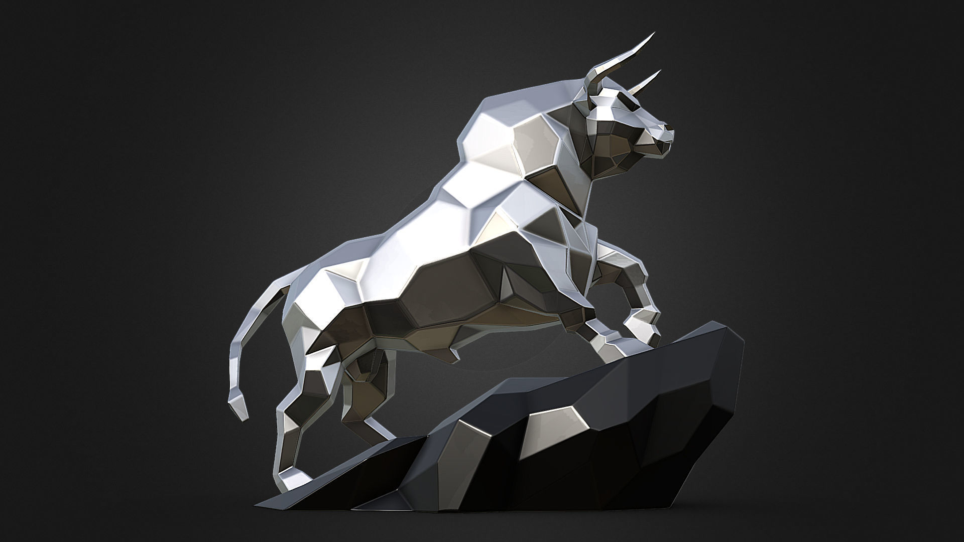 Angry Bull  3D print model_6