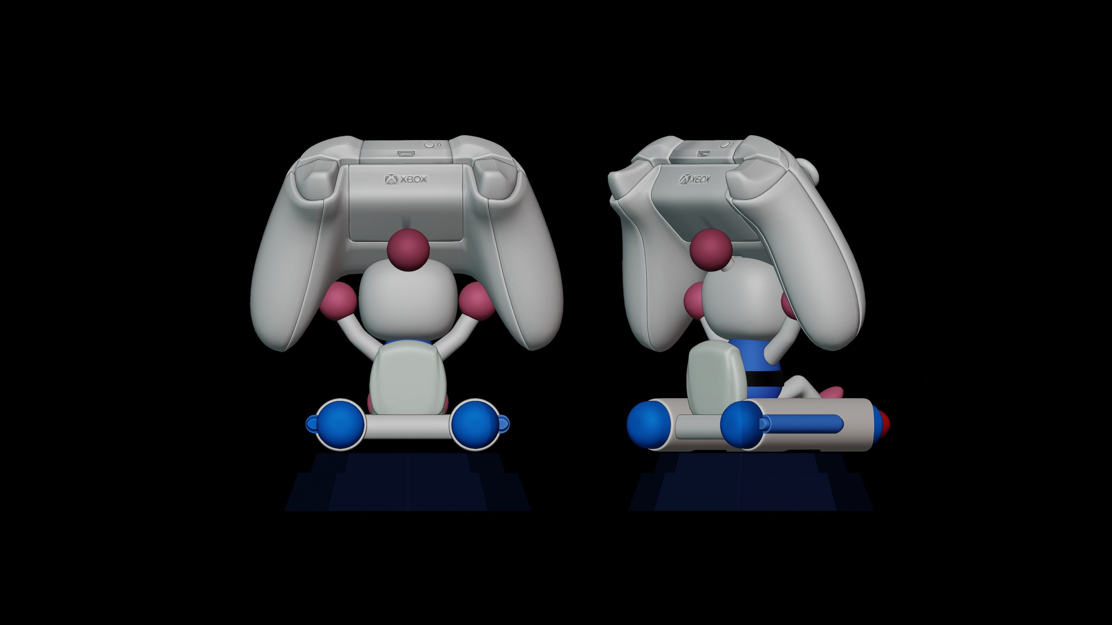 BOMBERMAN 4 - JOYSTICK STAND 3D print model_2
