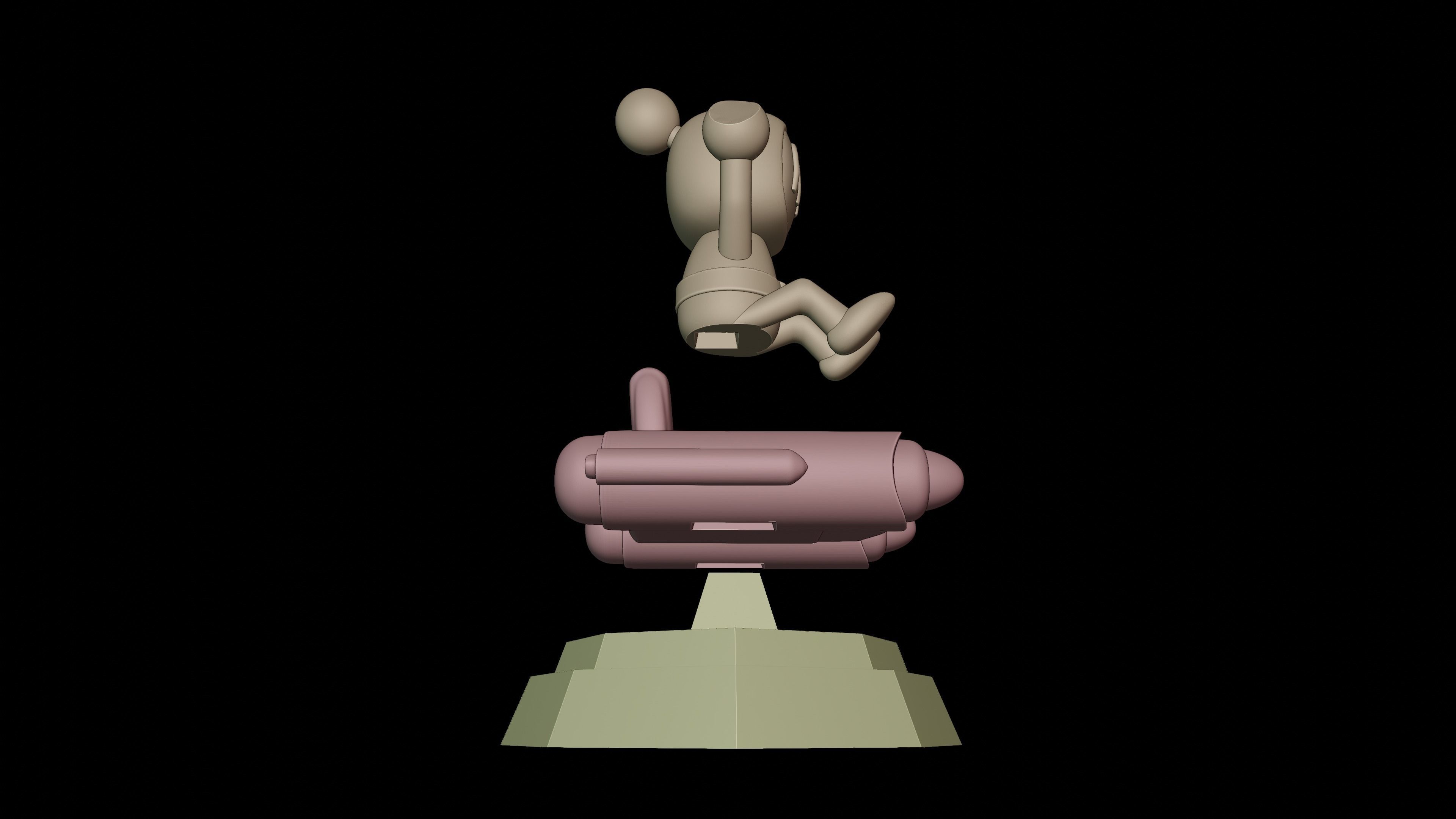 BOMBERMAN 4 - JOYSTICK STAND 3D print model_10