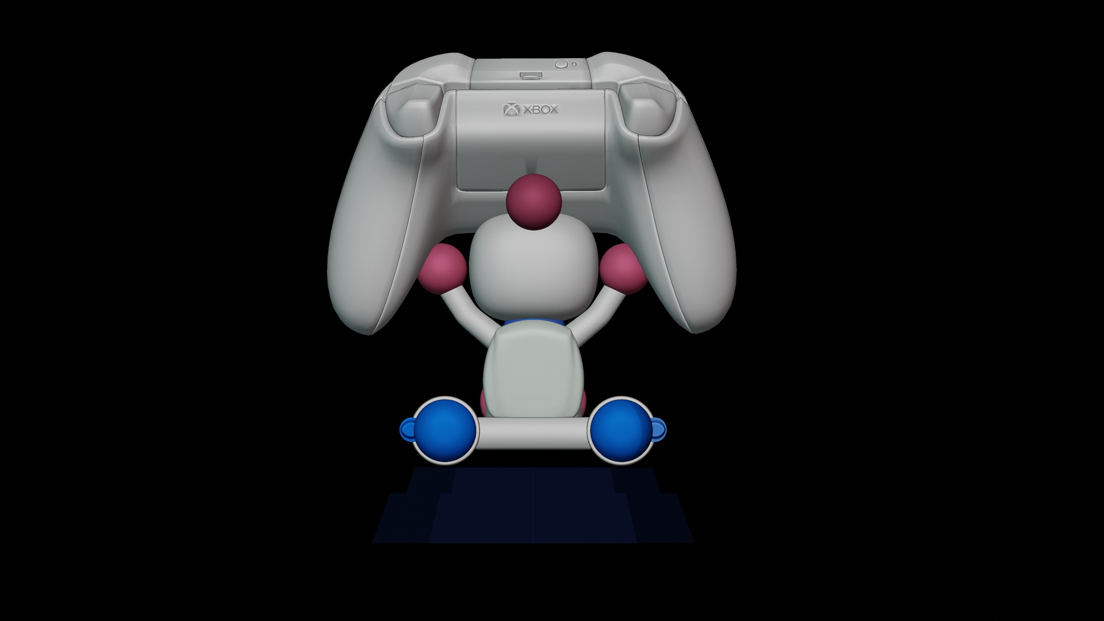 BOMBERMAN 4 - JOYSTICK STAND 3D print model_7