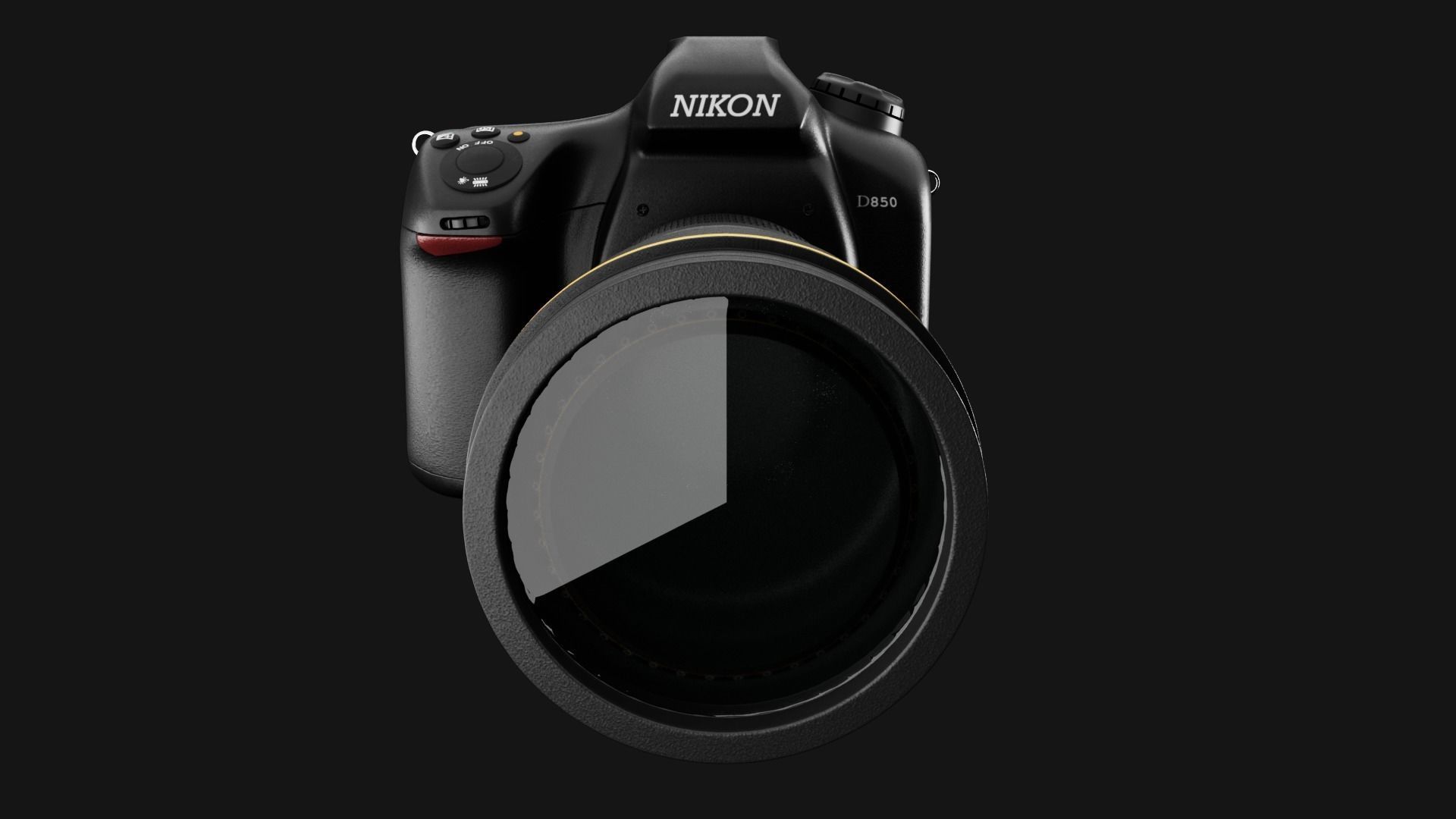 Nikon D850 Camera 3D model_7