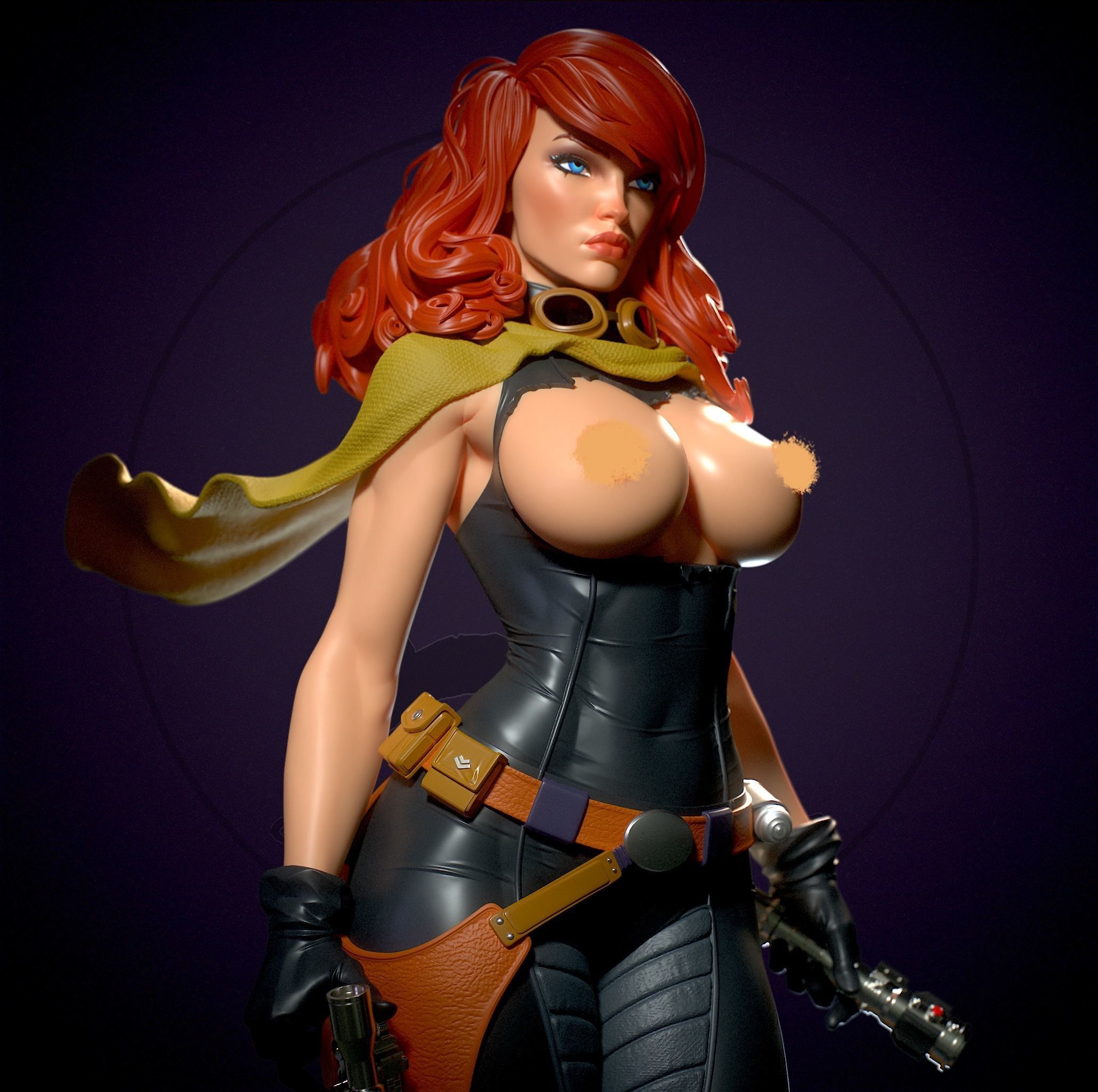 Mara Jade Skywalker with NSFW 3D print model_11