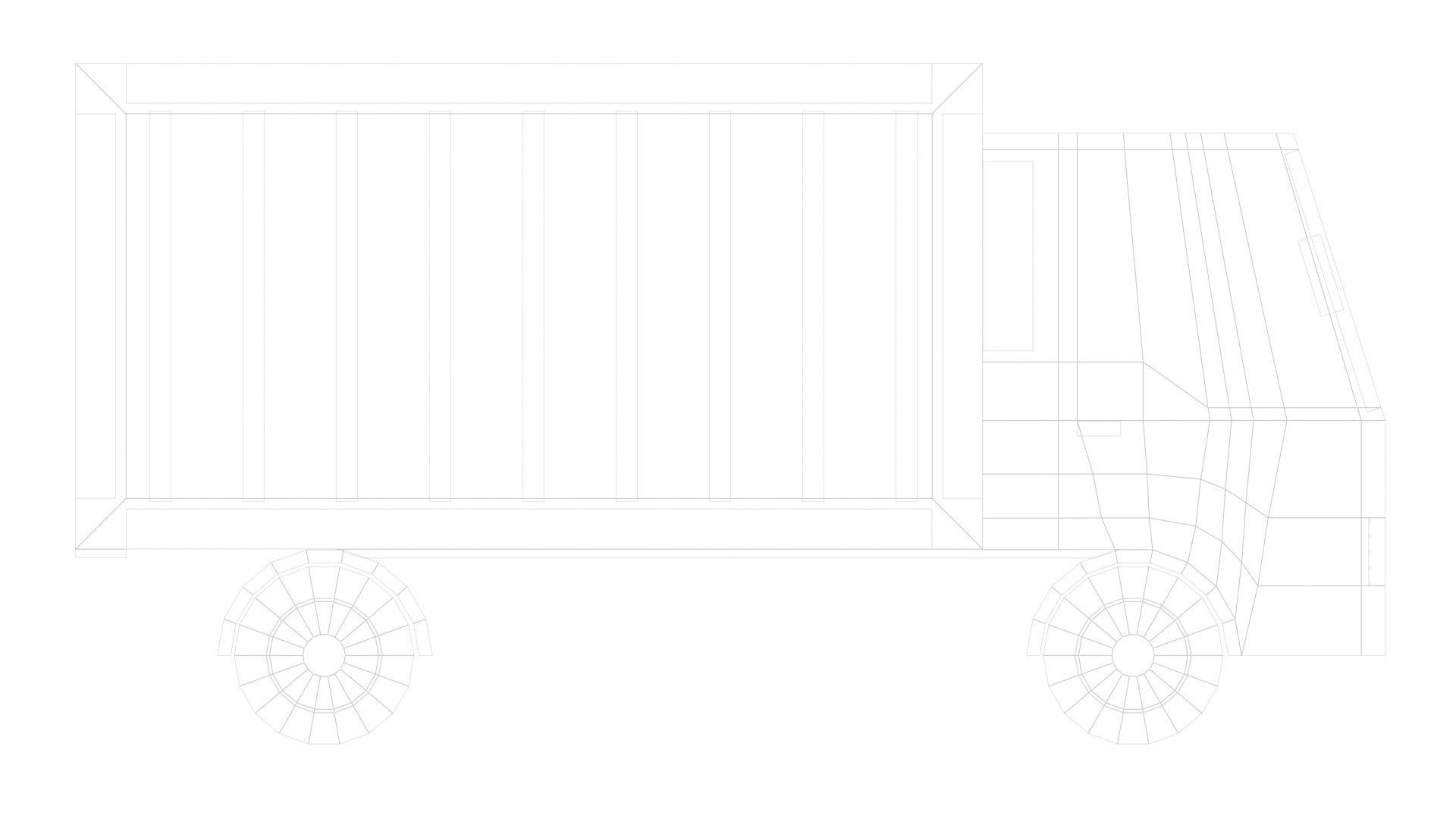 Low Poly Game Ready Truck Low-poly 3D model_25