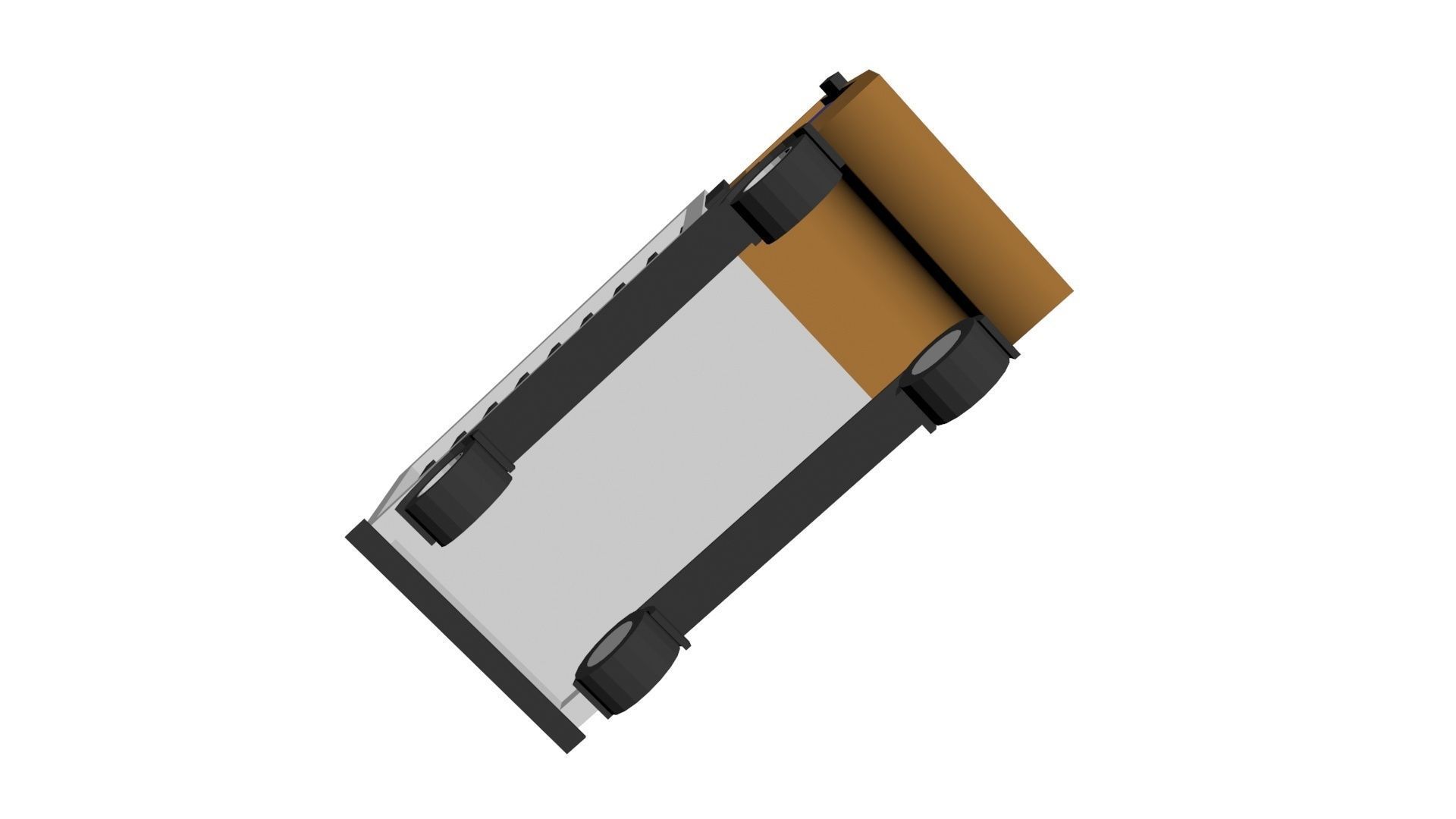 Low Poly Game Ready Truck Low-poly 3D model_8