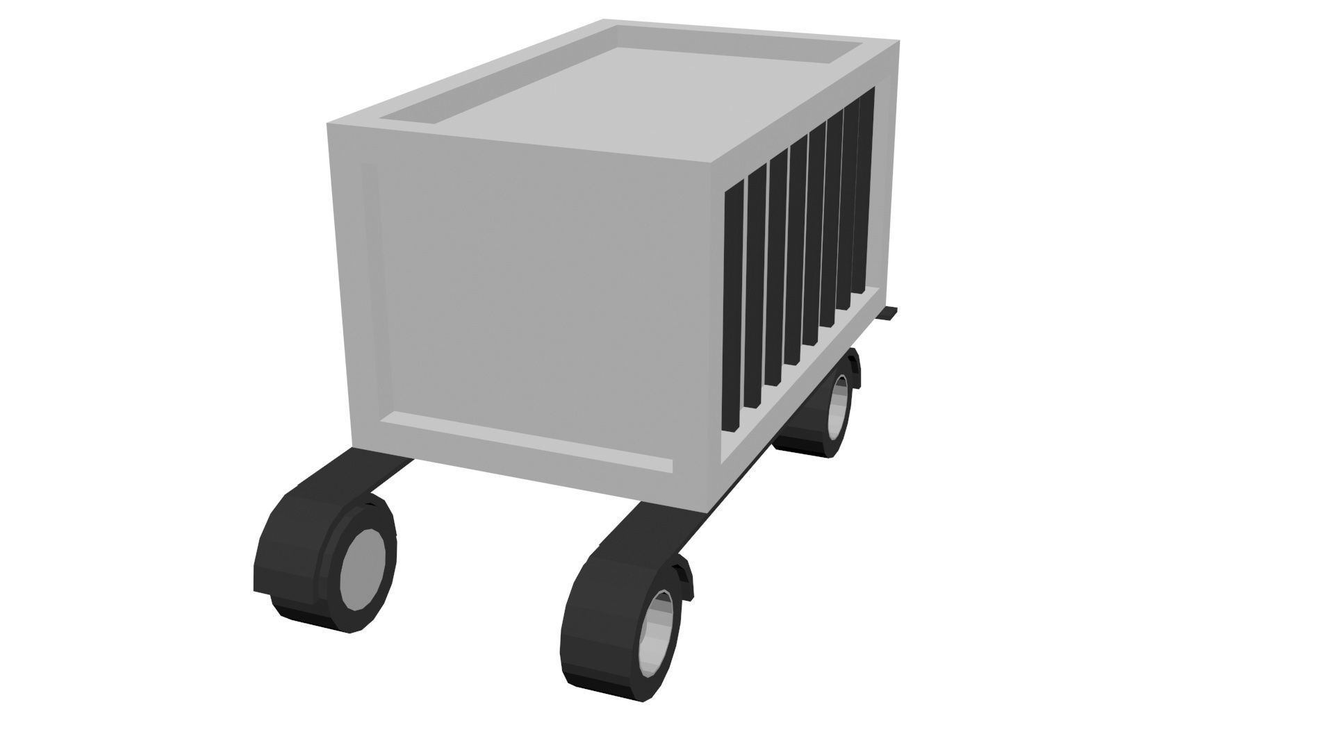 Low Poly Game Ready Truck Low-poly 3D model_4