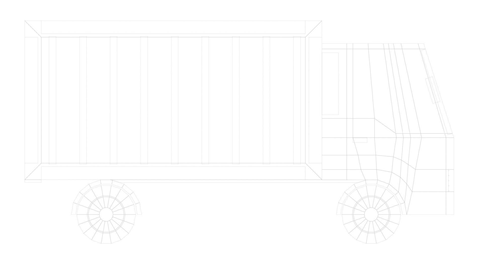 Low Poly Game Ready Truck Low-poly 3D model_29