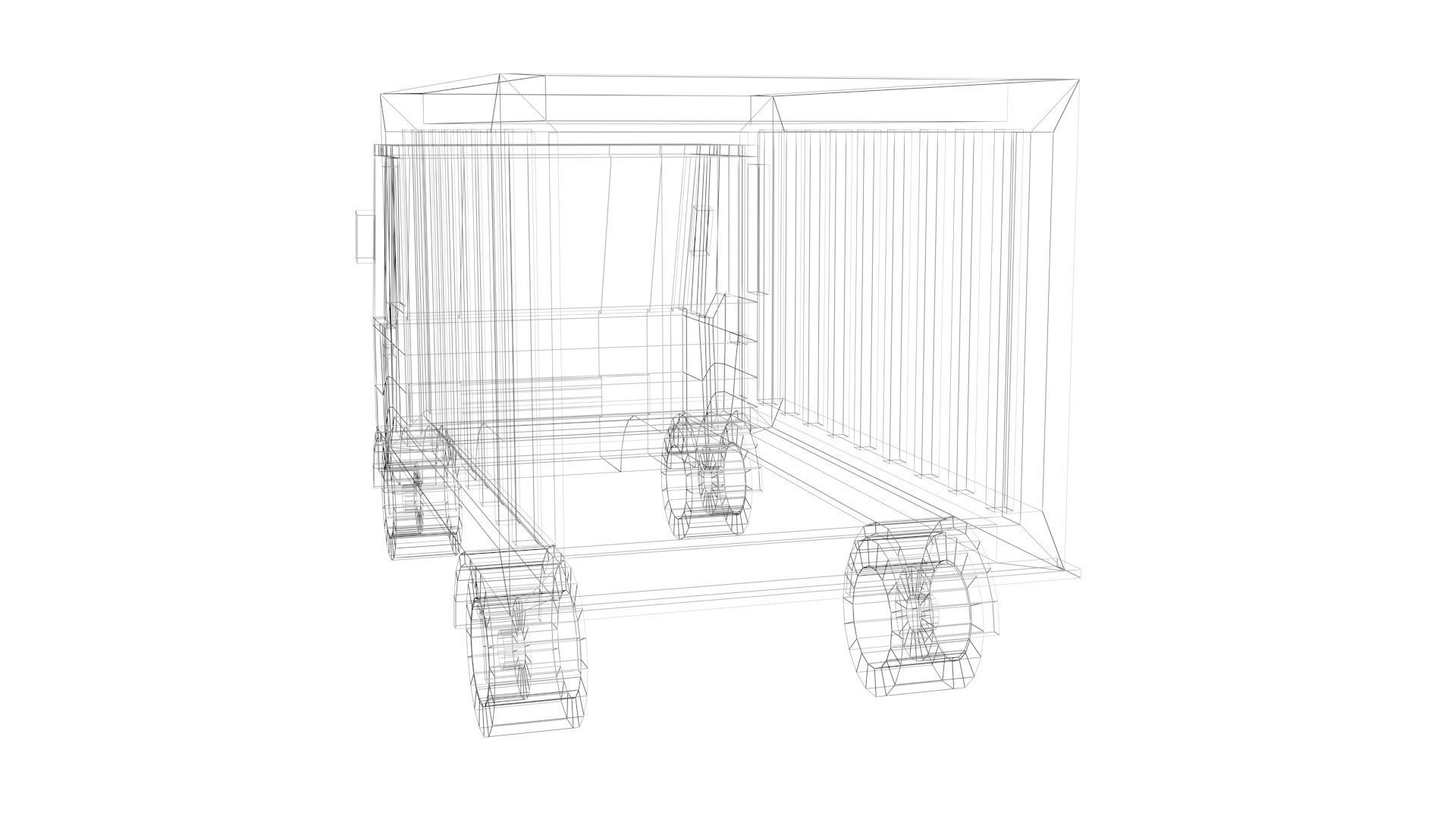 Low Poly Game Ready Truck Low-poly 3D model_19