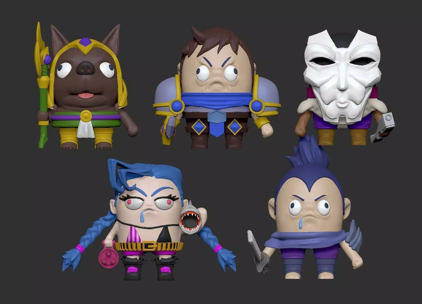 LOL - LEAGUE OF LEGEND - YASUO - HEAD ON LEGS 3D print model