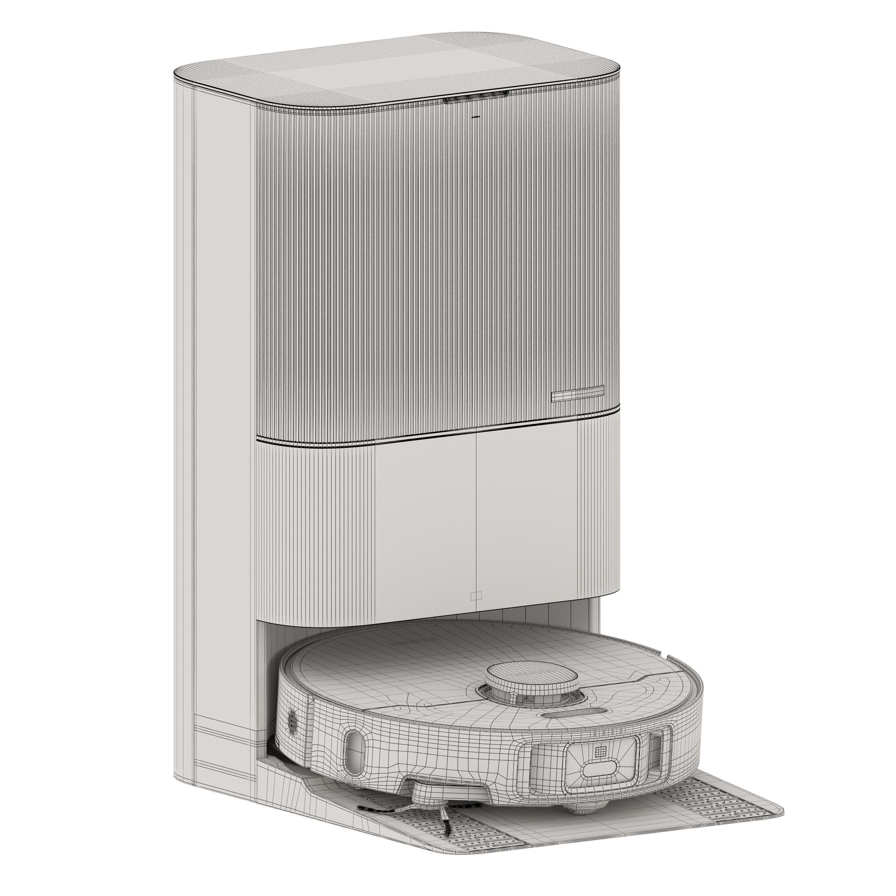 Dreame X40 Ultra Robot Vacuum Cleaner White 3D model_5