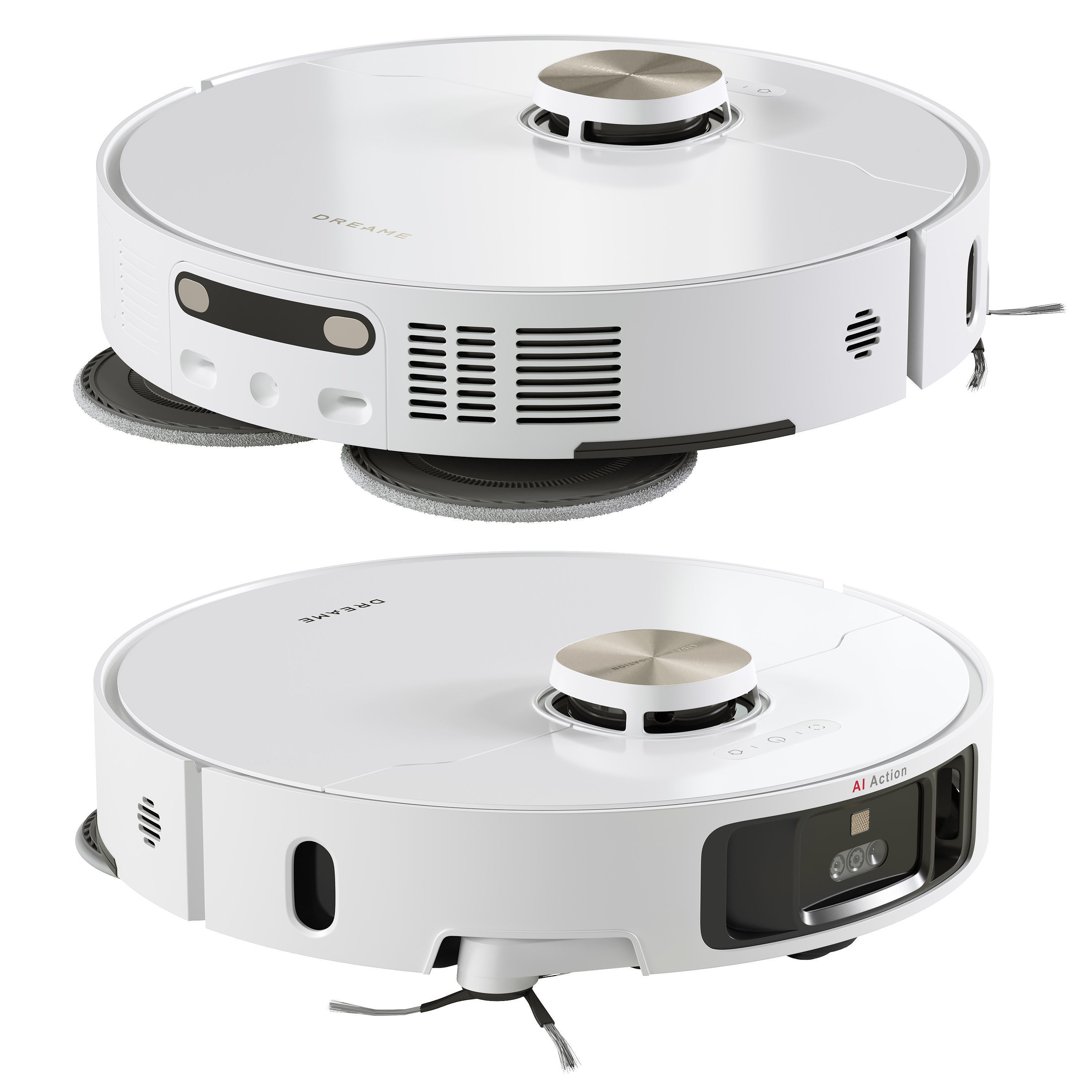 Dreame X40 Ultra Robot Vacuum Cleaner White 3D model_2