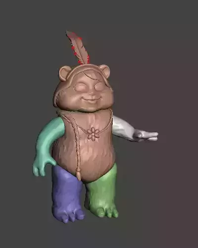 STL File 3D Ewoks Latara 3D Print Model 3D OBJ 3D print model