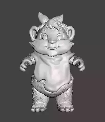 STL File 3D Ewoks Lewi 3D Print Model 3D OBJ 3D print model