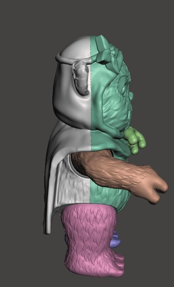 STL File 3D Ewoks Mookie 3D Print Model 3D OBJ 3D print model 3D print model_7